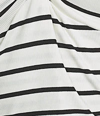 Originality Off-The-Shoulder Striped Twist Front Top