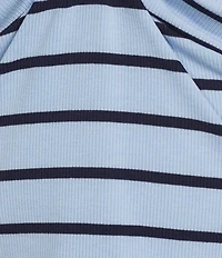 Originality Off-The-Shoulder Striped Twist Front Top