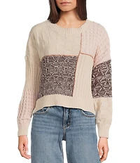 Originality Patchwork Sweater