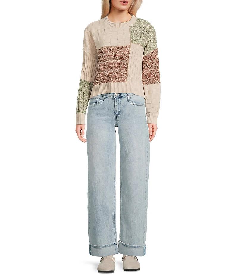 Originality Patchwork Sweater