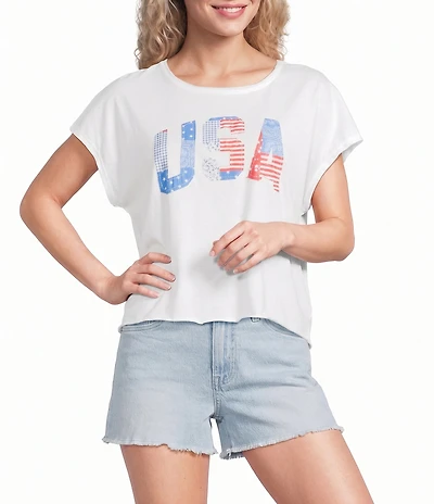 Originality Patchwork USA Short Sleeve Tee