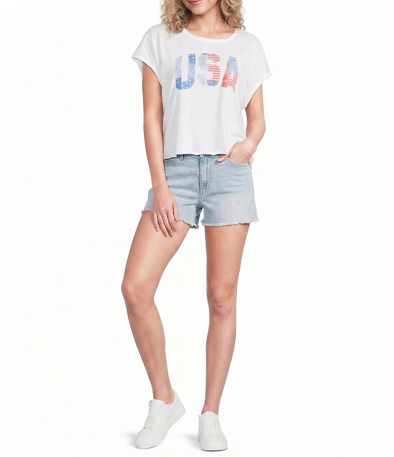 Originality Patchwork USA Short Sleeve Tee