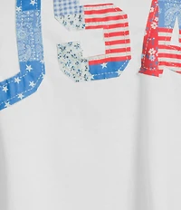 Originality Patchwork USA Short Sleeve Tee