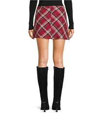 Originality Plaid Mini Skirt