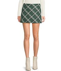 Originality Plaid Mini Skirt