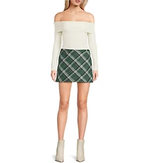 Originality Plaid Mini Skirt