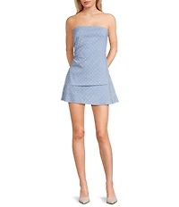 Originality Polka Dot Pull On Mini Skort