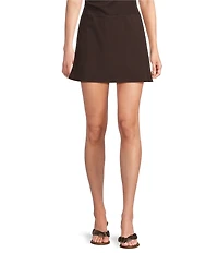 Originality Ponti Pull On A-Line Micro Mini Skort
