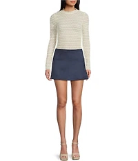 Originality Pull On A-Line Mini Skort
