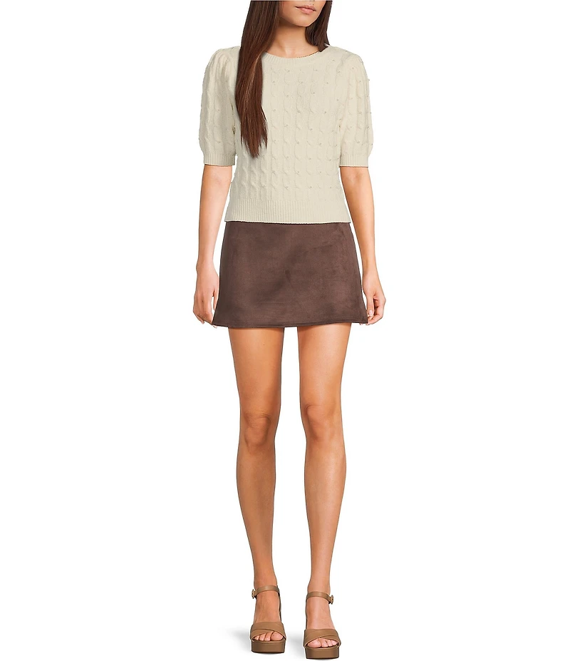 Originality Pull On A-Line Mini Skort