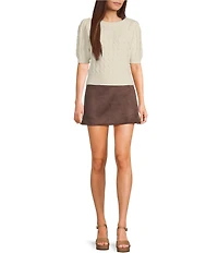 Originality Pull On A-Line Mini Skort