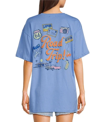 Originality Road Trip Cherry Short Sleeve Oversized Tee