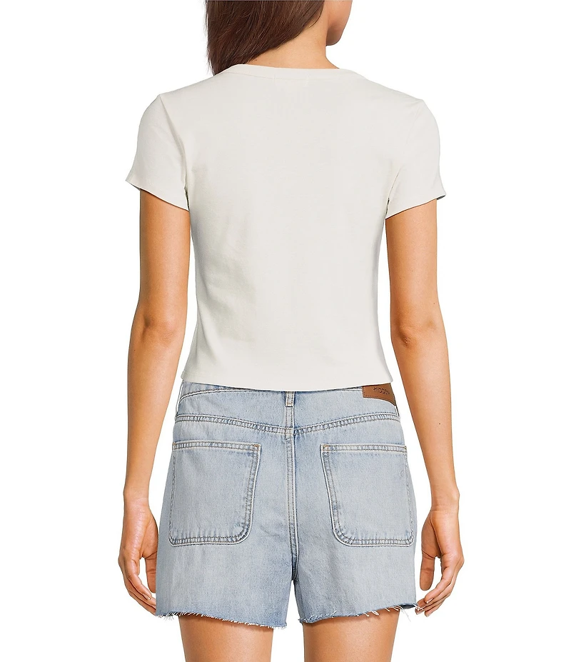 Originality Rose Short Sleeve Baby Tee