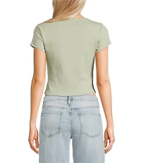 Originality Short Sleeve Cow Graphic Baby Tee