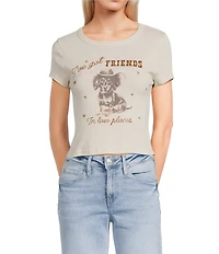 Originality Short Sleeve Dog Graphic Baby Tee