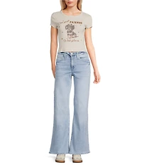 Originality Short Sleeve Dog Graphic Baby Tee