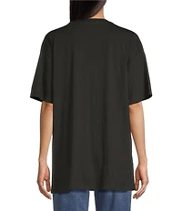 Originality Short Sleeve Oversized Tiger Graphic T-Shirt
