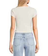 Originality 'This Girl Loves Jesus' Crew Neck Short Sleeve Cropped Fitted Baby T-Shirt