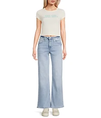 Originality 'This Girl Loves Jesus' Crew Neck Short Sleeve Cropped Fitted Baby T-Shirt