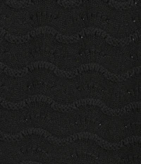 Originality Wavy Stripe V-Neck Button Front Long Sleeve Cropped Cardigan