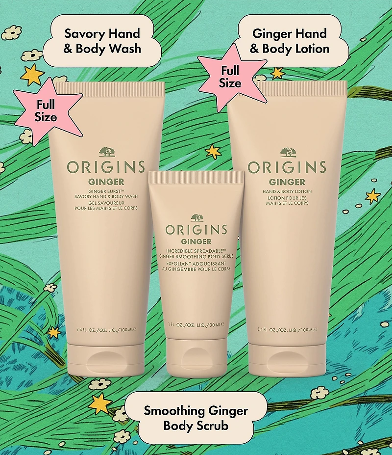 Origins GINGER Aromatic Body Wash & Lotion Gift Set