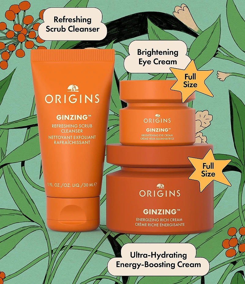Origins GINZING™ Glowing Essentials Cleanser & Moisturizer Gift Set
