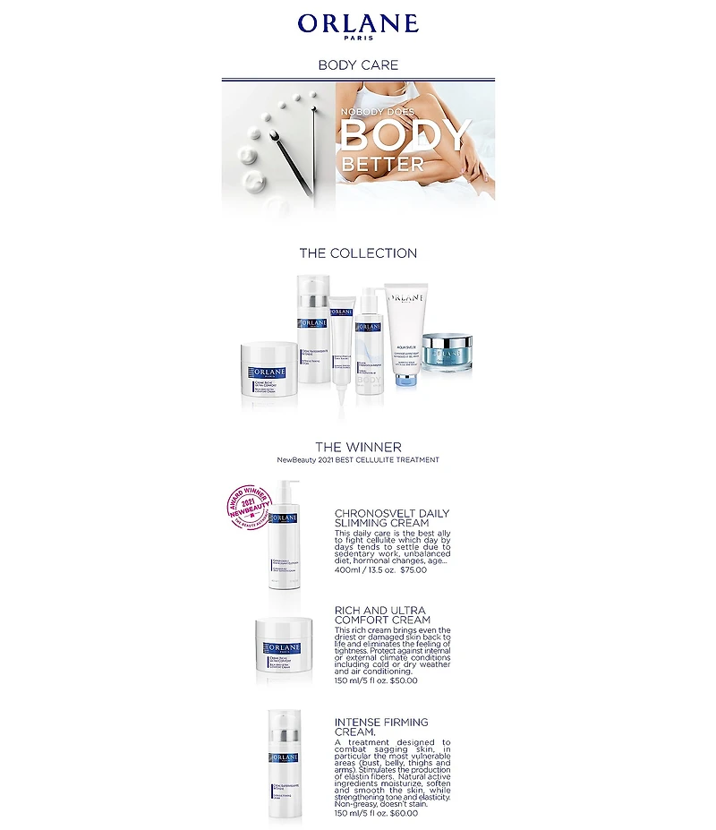 Orlane Aqua Svelte Triple Action Tightening Shower Care