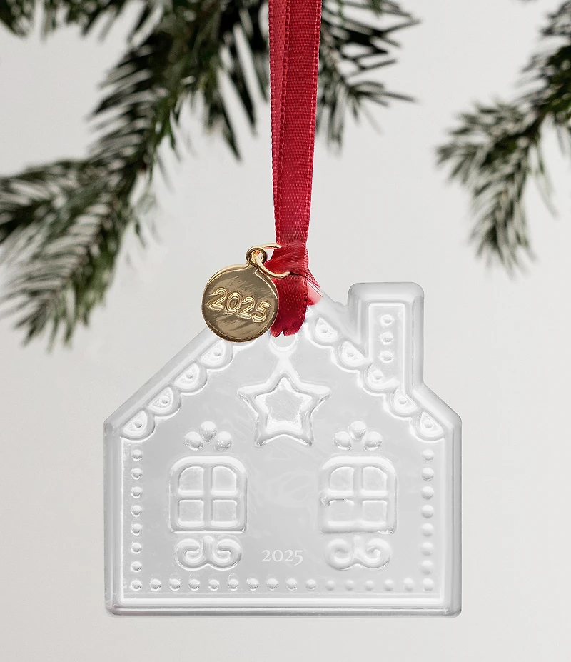 Orrefors 2025 Annual Gingerbread House Ornament