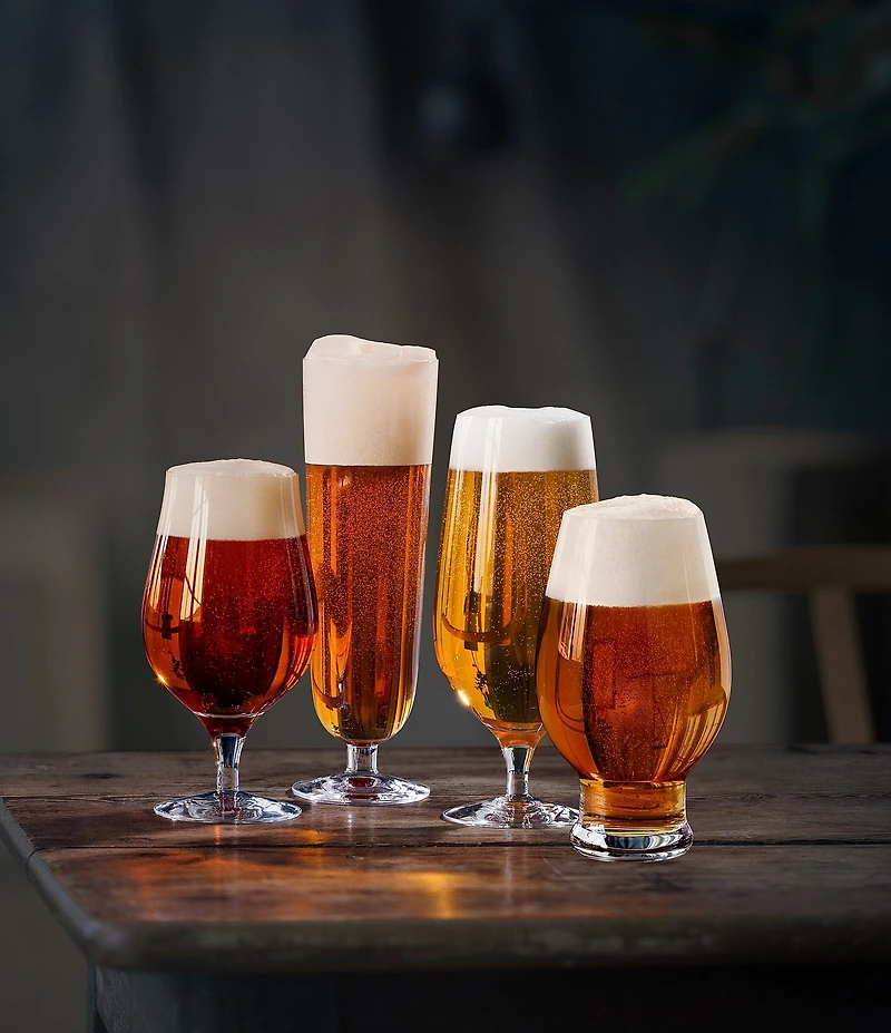 Orrefors Pilsner Beer Glass, Set of 4