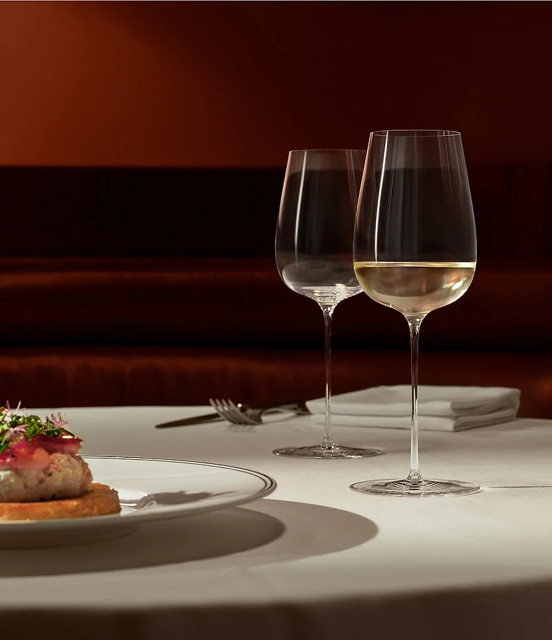 Orrefors Bjorn Frantzen White Wine Glass, Set of 2