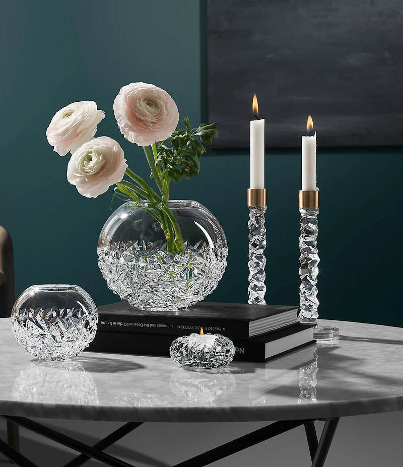 Orrefors Carat Brass Candlestick, Set of 2