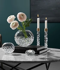 Orrefors Carat Brass Candlestick, Set of 2
