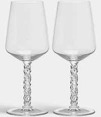 Orrefors Carat Wine Glasses, Set of 2