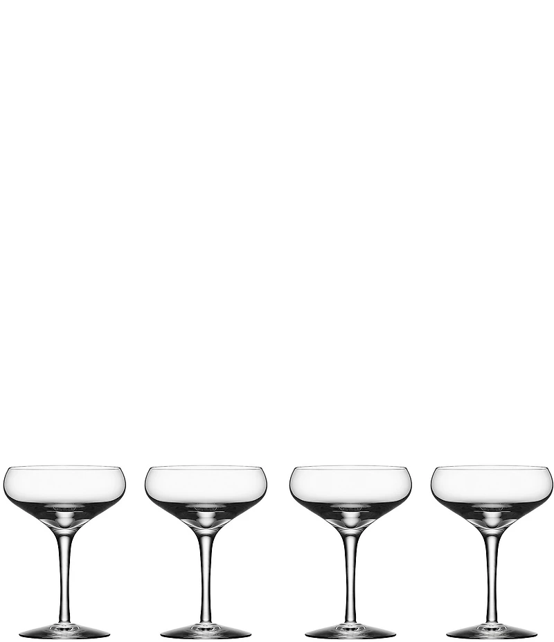 Orrefors Crystal More Coupe, Set Of 4