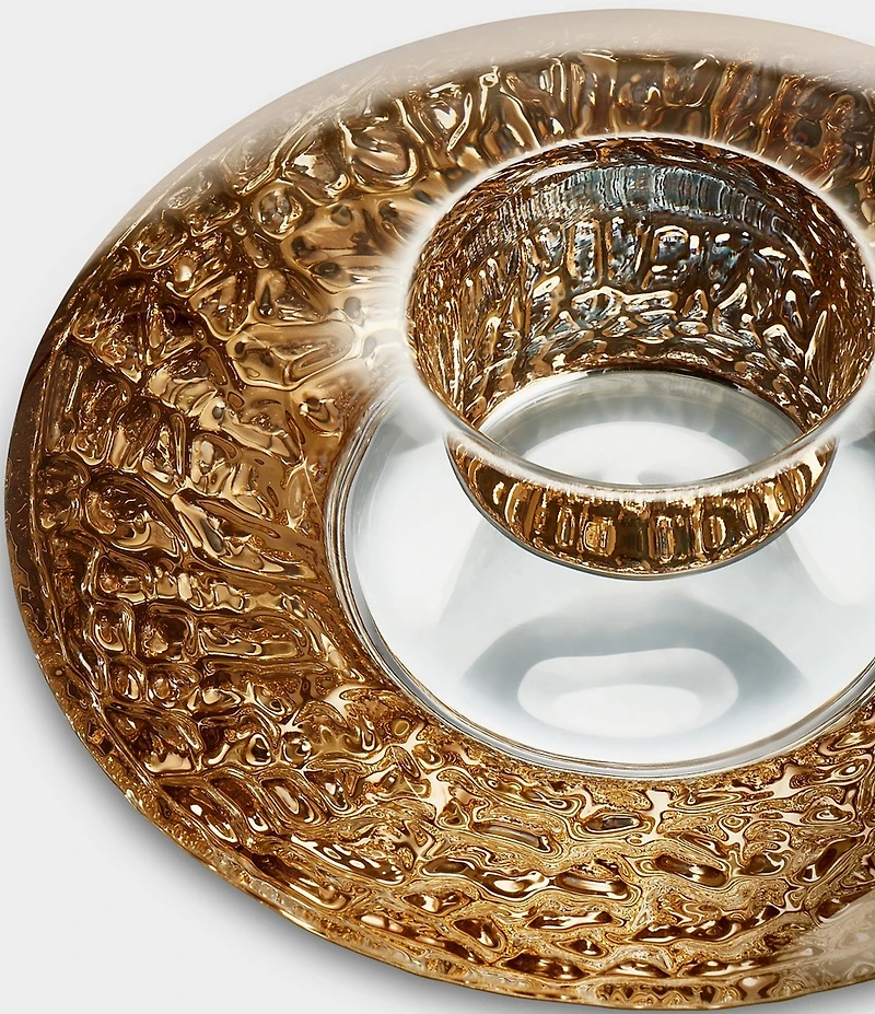 Orrefors Discus Gold Votive