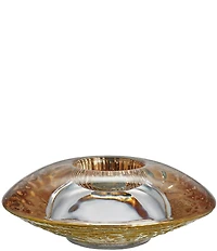 Orrefors Discus Gold Votive