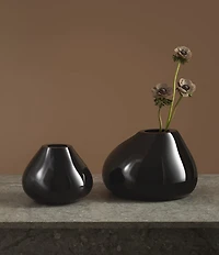 Orrefors Ebon Black Vase