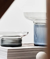 Orrefors Ensemble Blue / Gray Medium Vase