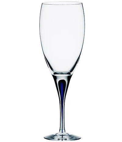 Orrefors Intermezzo Blue White Wine Glass