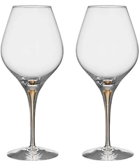 Orrefors Intermezzo Gold Aroma Glasses, Set of 2