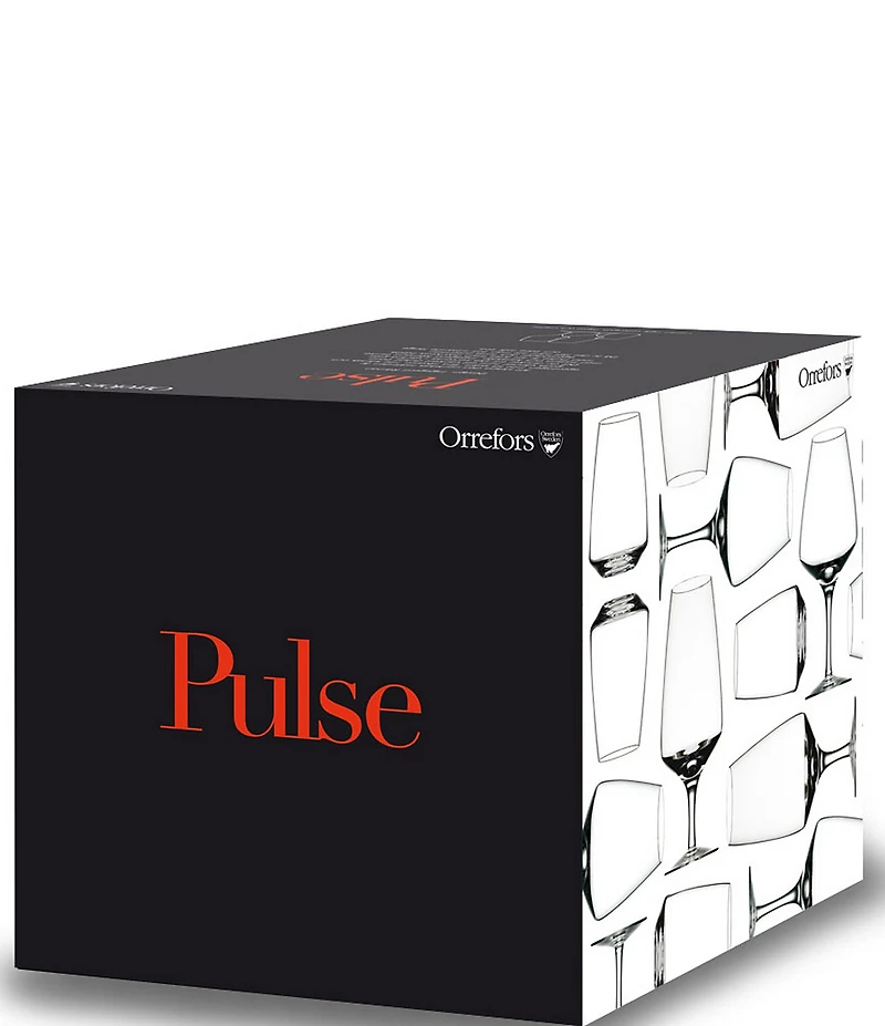 Orrefors Pulse Beer Glass, Set of 4