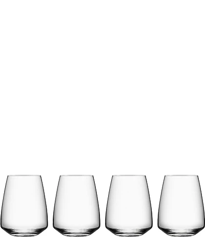Orrefors Pulse Stemless Wine Glass, Set of 4
