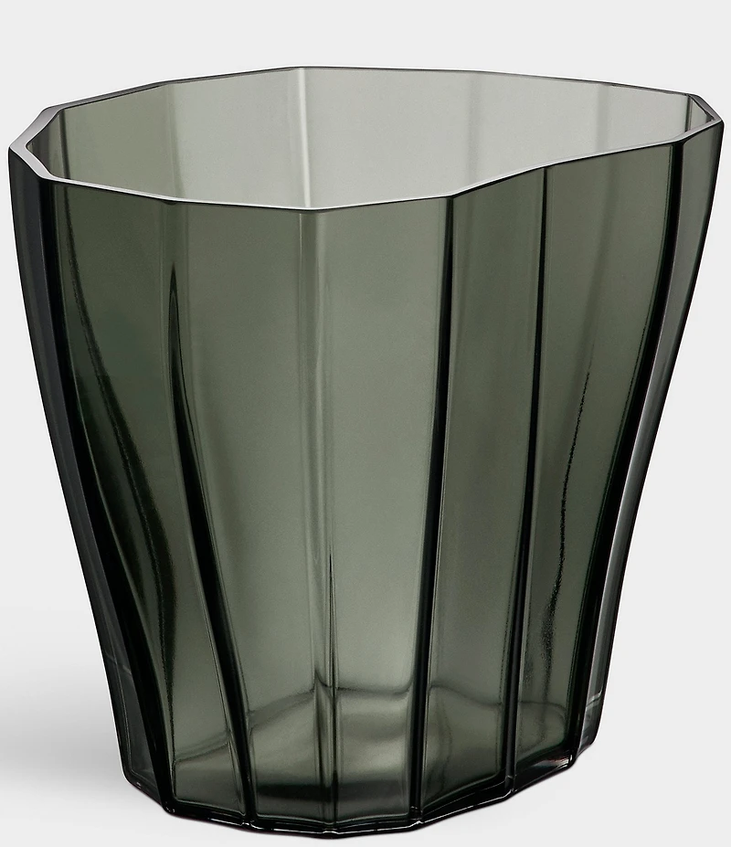 Orrefors Reed Low Vase