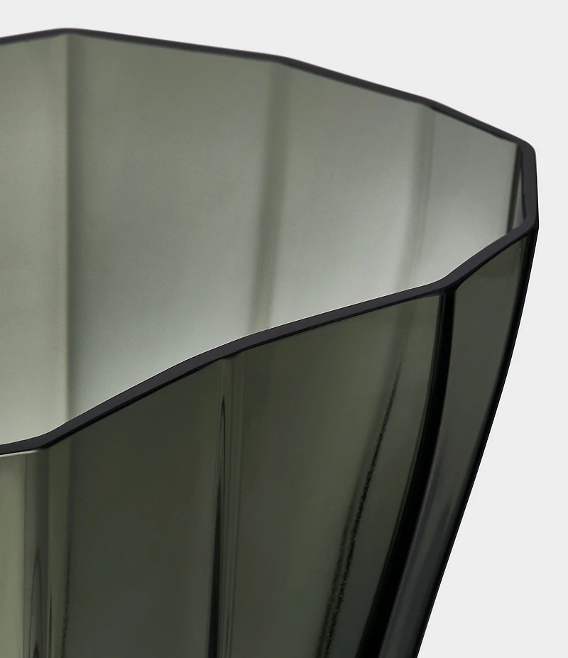 Orrefors Reed Low Vase