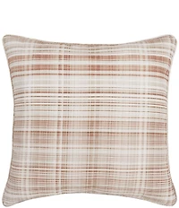 Oscar/Oliver Pascal Mini-Plaid 20#double; Square Decorative Throw Pillow
