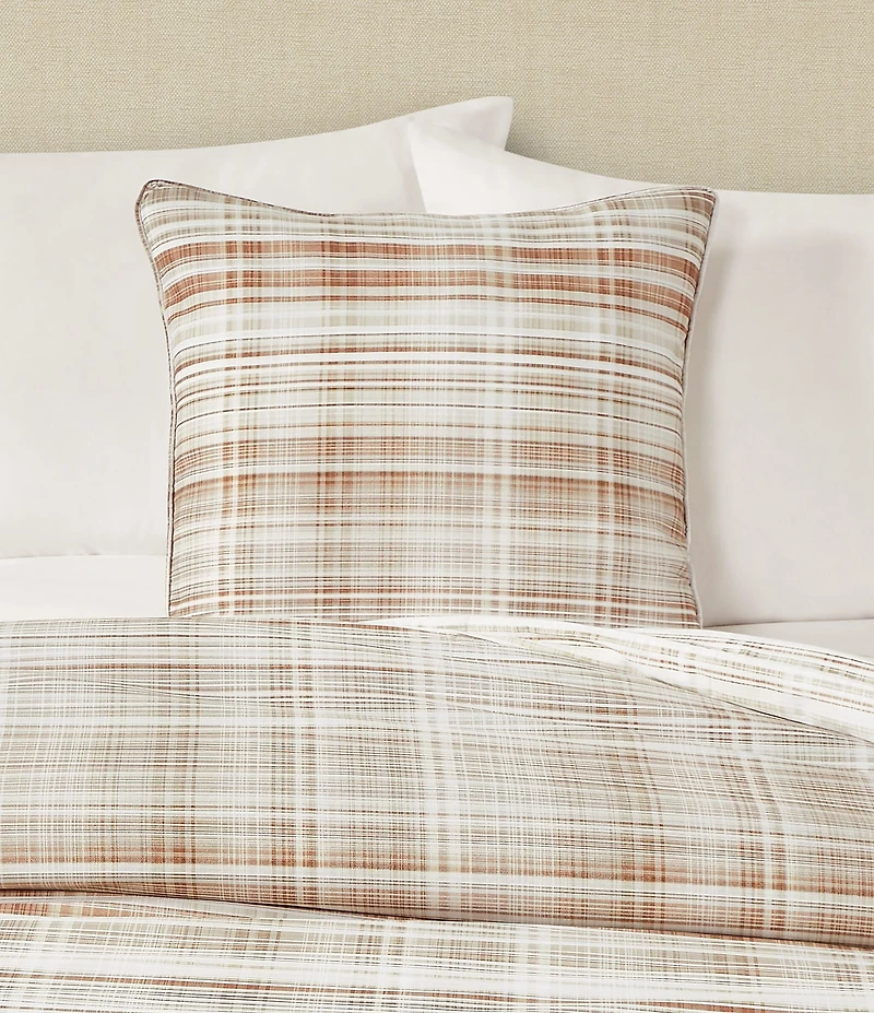 Oscar/Oliver Pascal Mini-Plaid 20#double; Square Decorative Throw Pillow