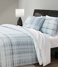 Oscar/Oliver Pascal Mini-Plaid Duvet Cover Mini Set