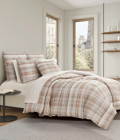 Oscar/Oliver Pascal Mini-Plaid Reversible Comforter Mini Set