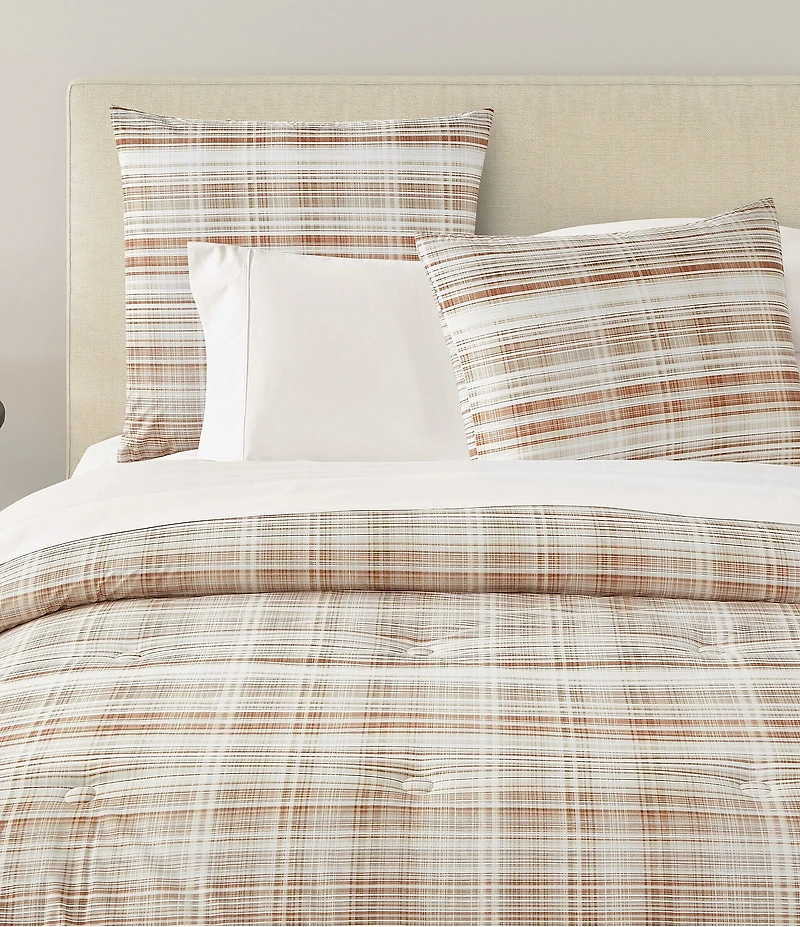 Oscar/Oliver Pascal Mini-Plaid Reversible Comforter Mini Set