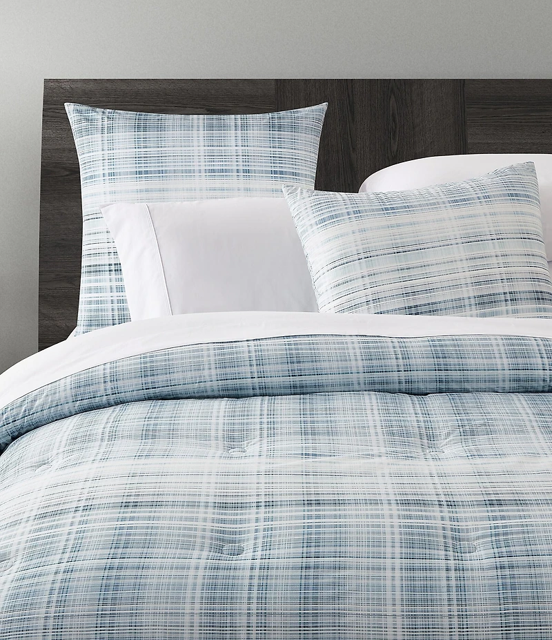 Oscar/Oliver Pascal Mini-Plaid Reversible Comforter Mini Set